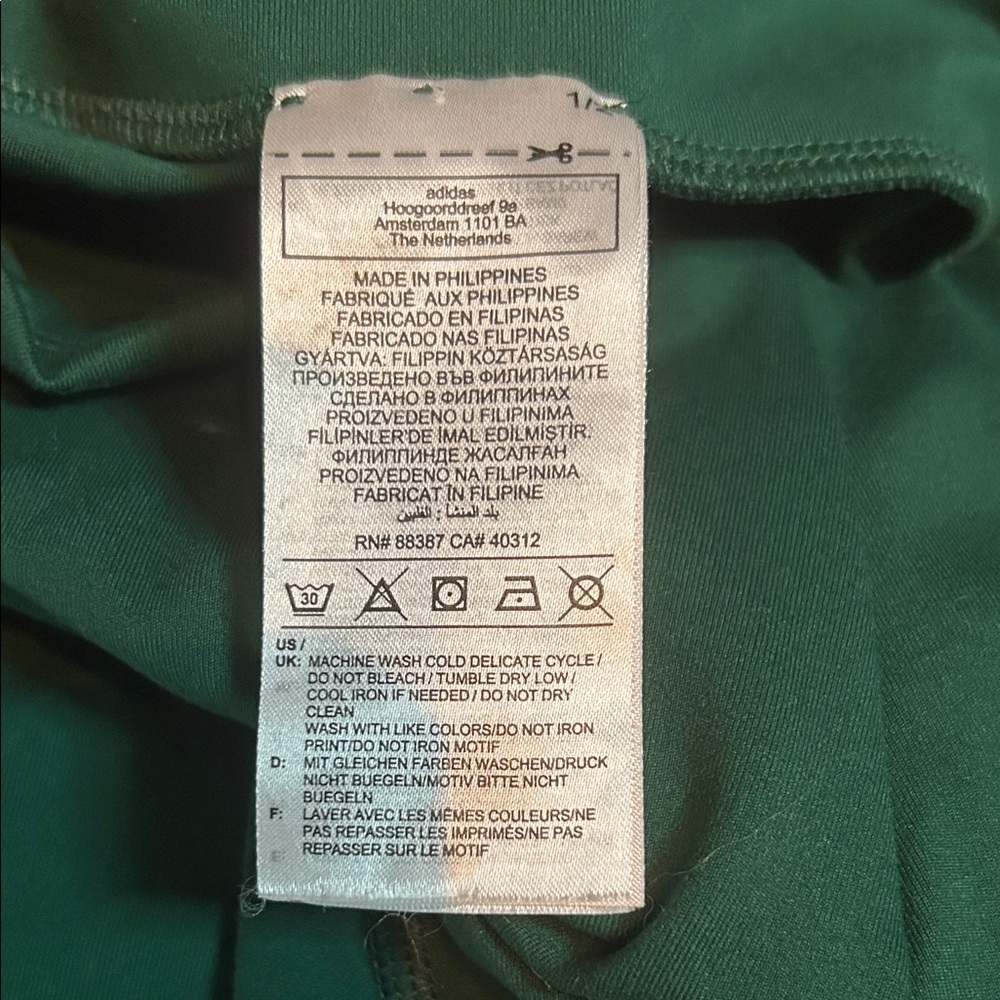 Adidas Women's Forest Green Leggings - Picture 2 of 4